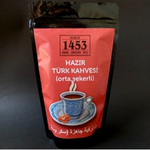 Asırlık 1453 Instant Turkish Coffee Less Sugar