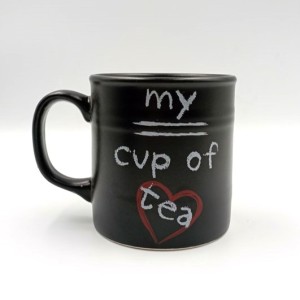 Love Tea Black Mug